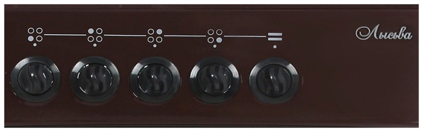 Газовая плита Лысьва ГП 4к20 МС СТ-2у 50 см, 57 л, 4 конфорки, коричневый фото 2