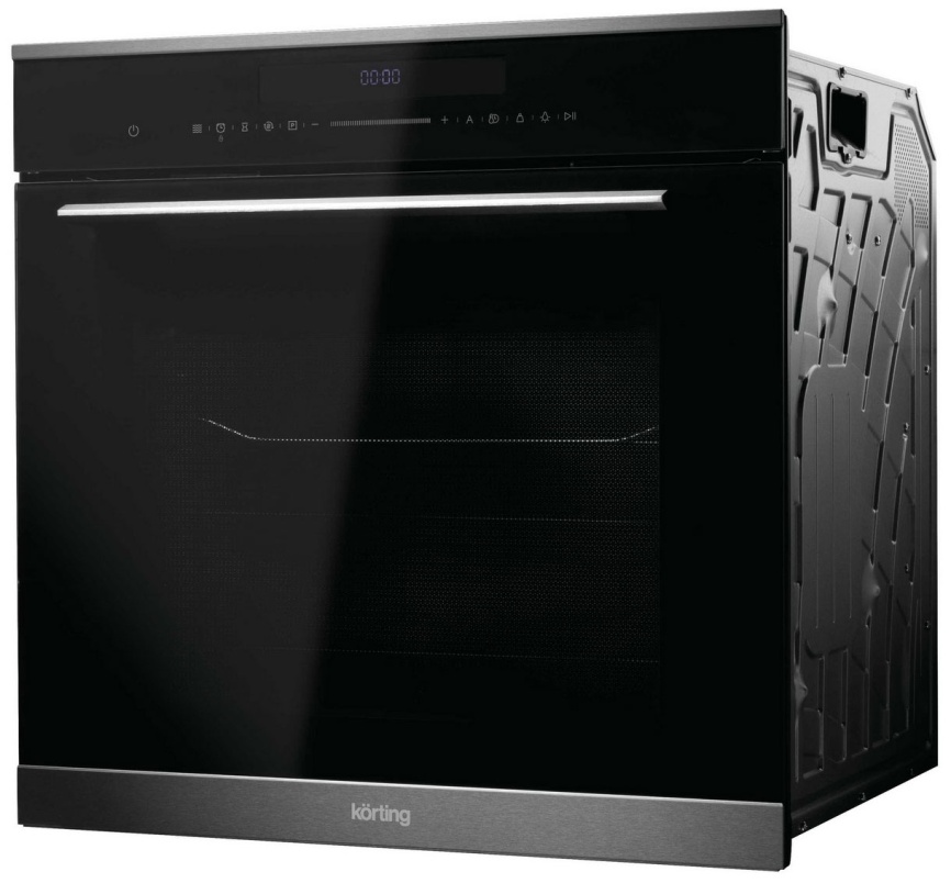 Электрический духовой шкаф Korting OKB 1340 GNBX MW 59 см, 72 л, гриль и конвекция, черный фото 2