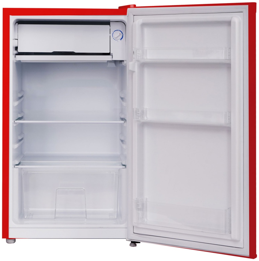 Однокамерный холодильник Ascoli ADFRR90, красный фото 2