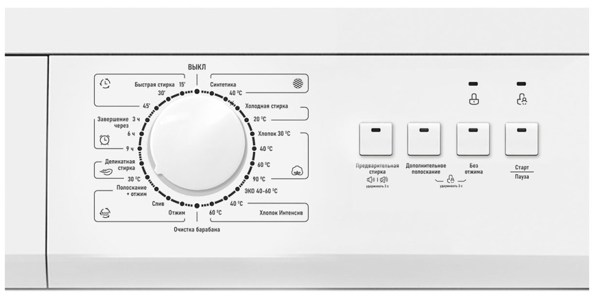 Стиральная машина Centek CT-1903 7 кг, белый фото 2