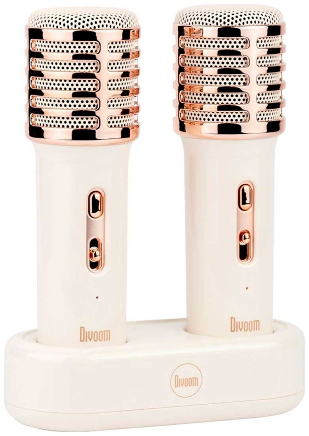 Портативная колонка с двумя микрофонами Divoom SongBird-HQ 2, белый фото 6