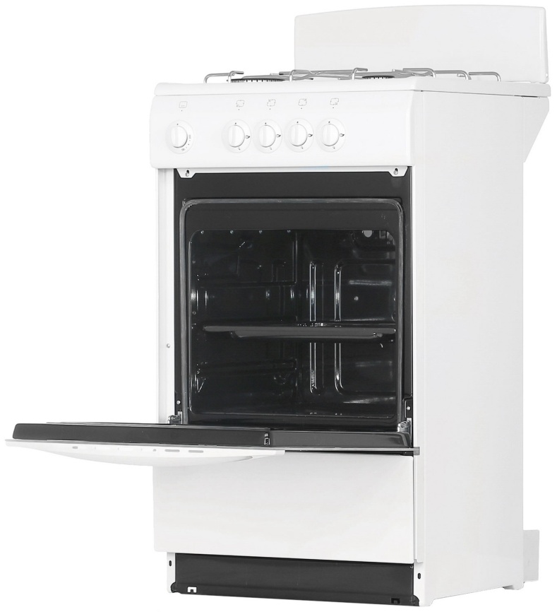 Газовая плита De luxe 5040.45 г 50 см, 43 л, 4 конфорки, белый фото 7