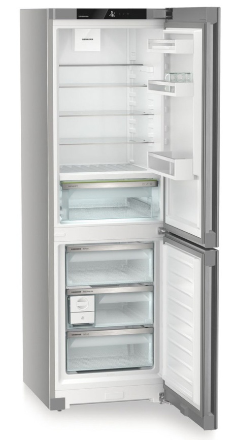 Двухкамерный холодильник Liebherr CBNsfc 5223-22 001 BioFresh No frost, серебристый фото 7
