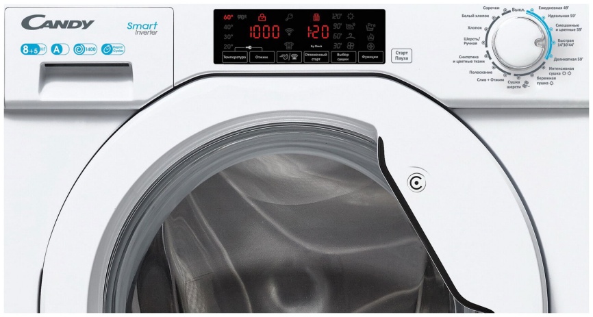 Встраиваемая стиральная машина Candy CBD 485TWM/1-07 8 кг, белый фото 2