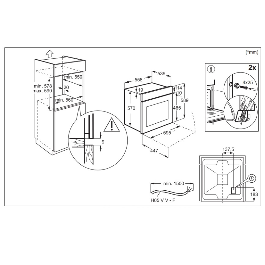 Встраиваемые электрические духовки ELECTROLUX ELECTROLUX EOD5C70BZ фото 6