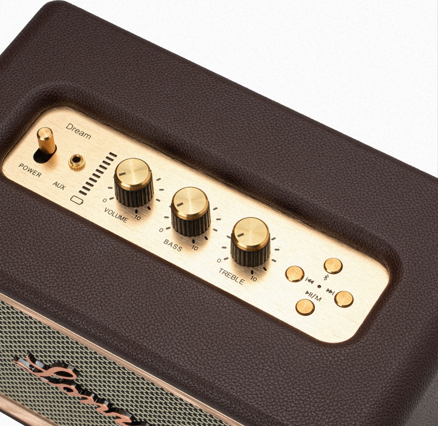 Портативная колонка Lonzuer Dream, коричневый фото 3