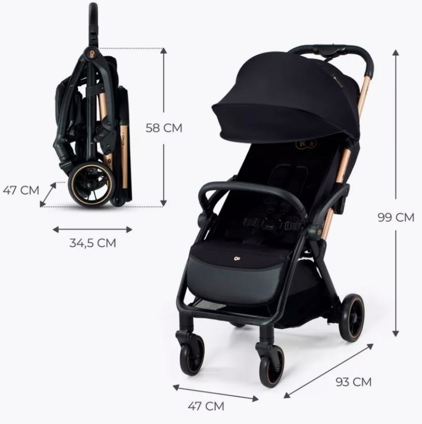 Коляска Ining Baby Коляска Ining Baby FOLD K353 Auto Folding, до 22 кг, складная, черный фото 7
