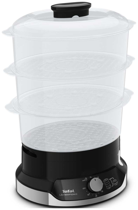 Пароварка Tefal Ultracompact Steam Cooker VC204810, 800 Вт, черный фото 11