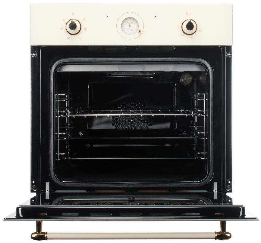 Электрический духовой шкаф De luxe 6006.05эшв-152 59 см, 64 л гриль конвекция, бежевый фото 4