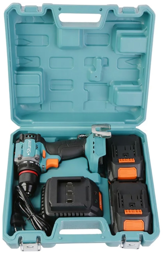 Дрель Sturm! CD1860BL, б/щ ,18В, 1BatterySystem, 60Нм, 2х2.0Ач, кейс фото 9