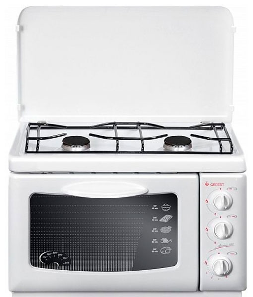 Настольная плита Gefest Брест ПНС 2Д-100 55 см, 2 конфорки, белый фото 1