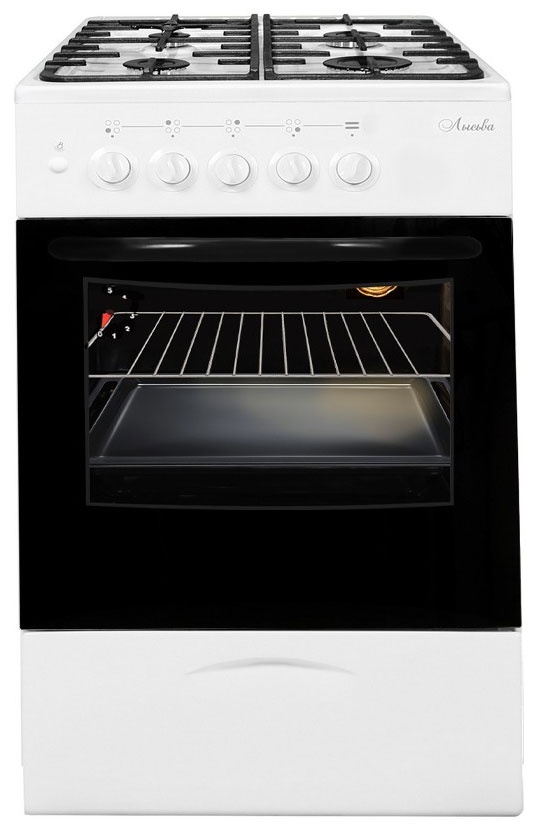 Газовая плита Лысьва ГП 400 МС-2у 50 см, 57 л, 4 конфорки, белый фото 1