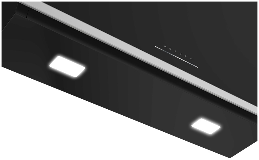 Вытяжка Grundig GDSP5464BBSC, электронное управление, сенсорное, чёрная фото 5