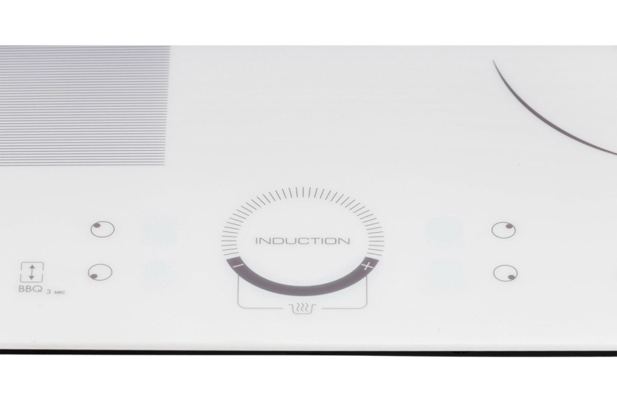 Электрическая варочная панель Hiberg i-MS 6049 W 59 см, 4 конфорки стеклокерамика, белый фото 4