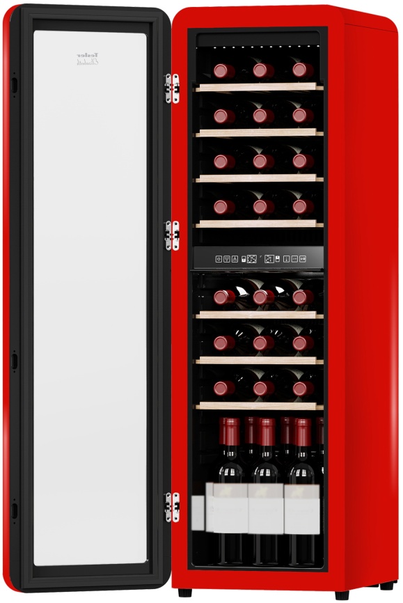 Винный шкаф Tesler CWC-308 RUBY RED LD фото 3