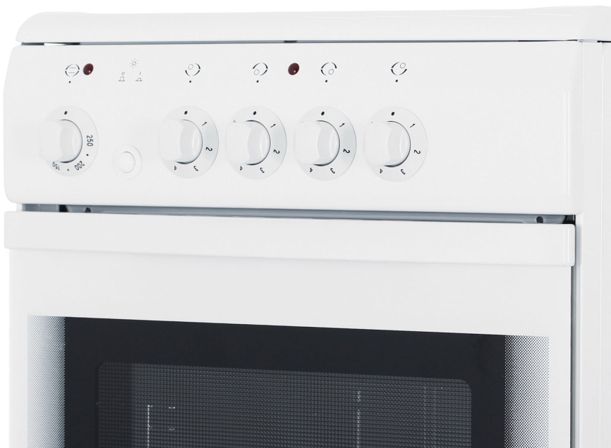 Электроплита De luxe 506004.04 эс 50 см, 54 л, 4 конфорки, белый фото 4