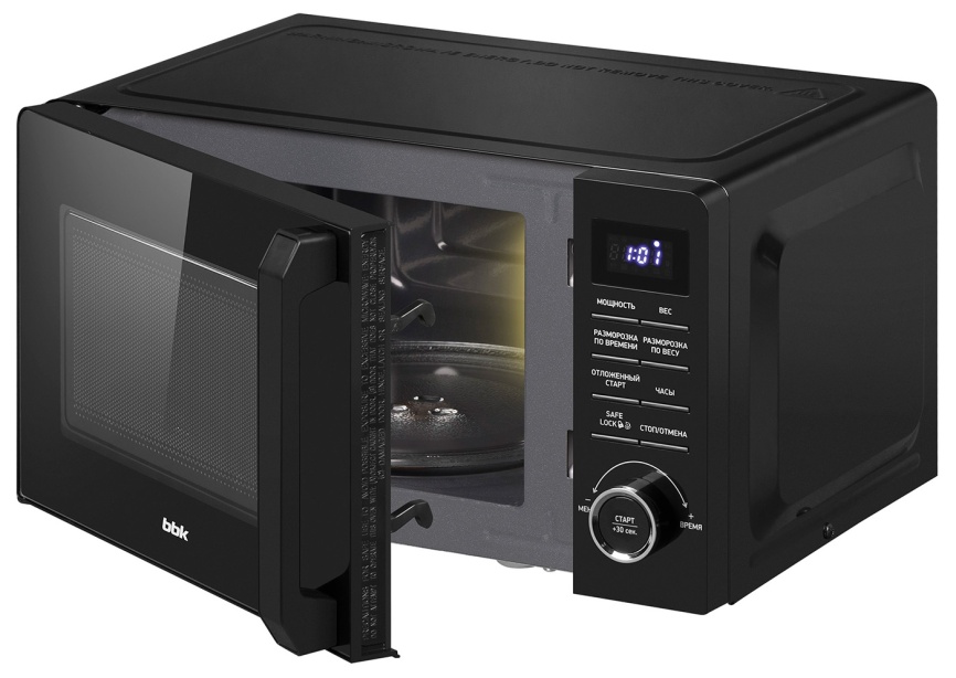Микроволновая печь - СВЧ BBK 20MWS-723T/B, черный фото 7