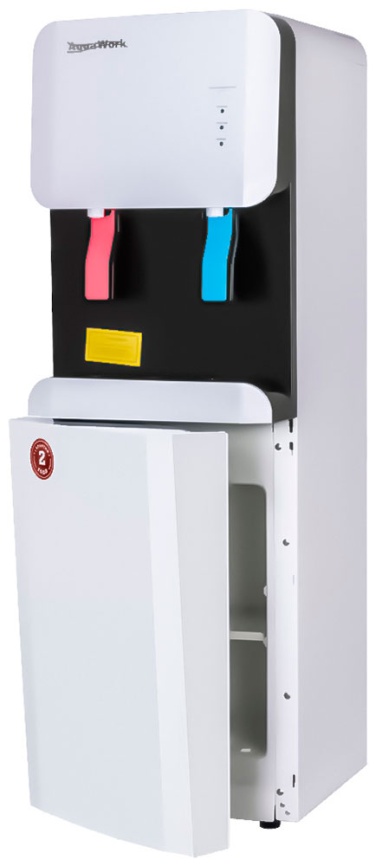 Кулер для воды Aqua Work 105 LR бело-черный напольный компр. охл. шкаф турбо нагрев 24020 фото 1