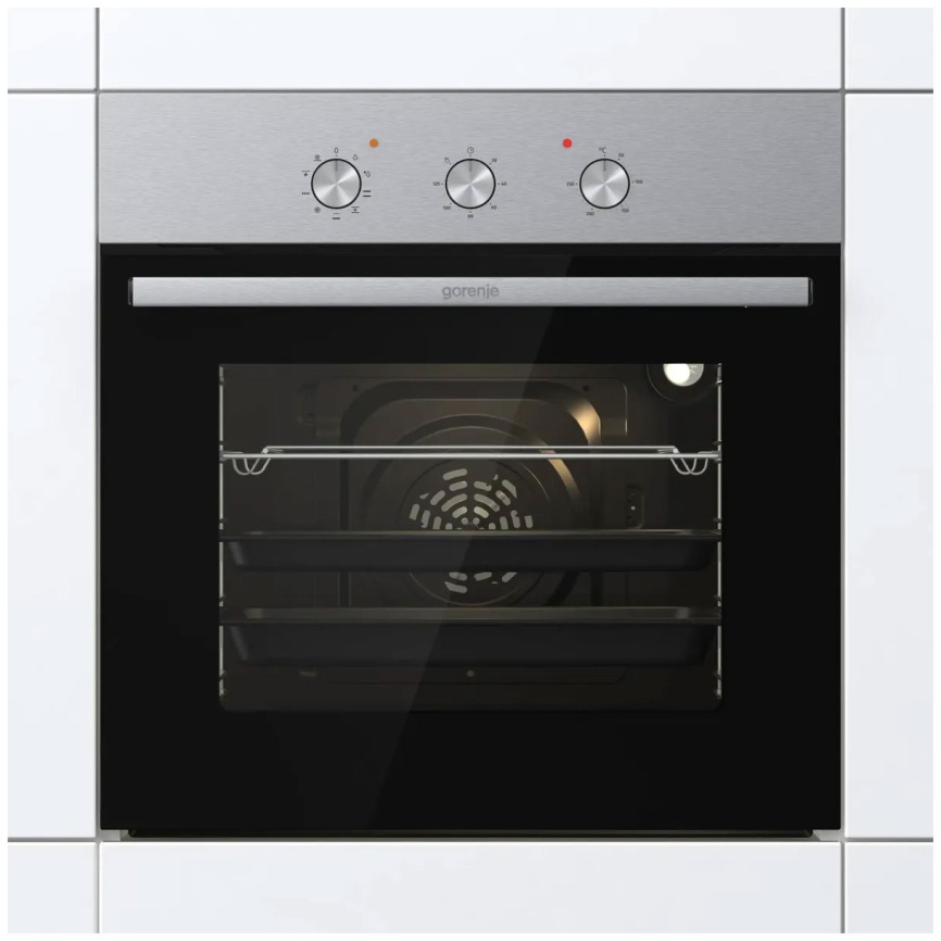 Электрический духовой шкаф Gorenje BO6727E03NX 59 см, 73 л гриль конвекция, серебристый фото 4