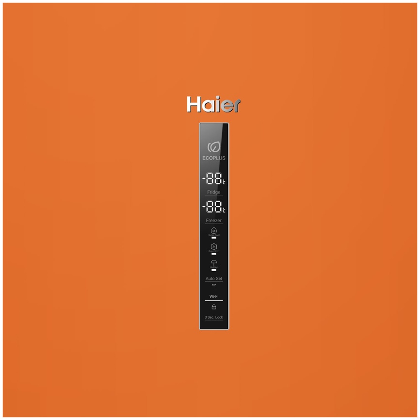 Двухкамерный холодильник Haier C2F636CORGU1 No frost, оранжевый фото 4