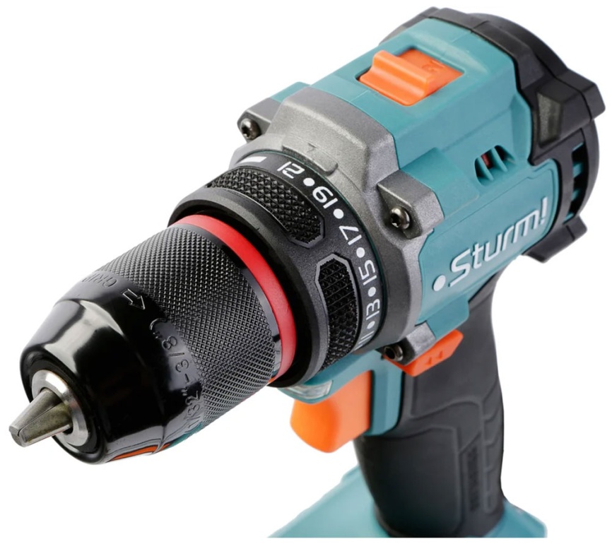 Дрель Sturm! CD1860BL, б/щ ,18В, 1BatterySystem, 60Нм, 2х2.0Ач, кейс фото 3