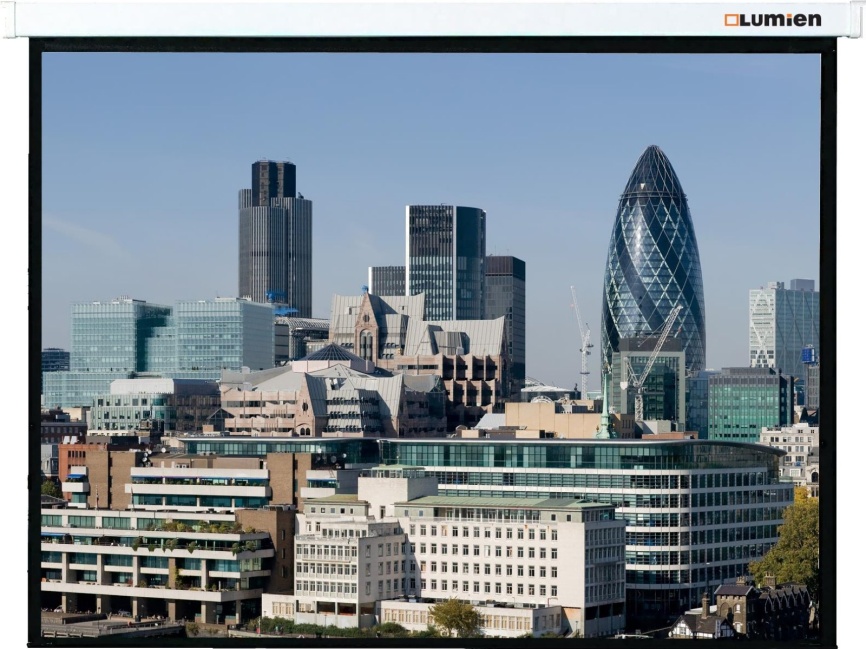 Экран Lumien LMC-100103 203x203см Master Control 1:1 настенно-потолочный рулонный (моторизованный привод) фото 1