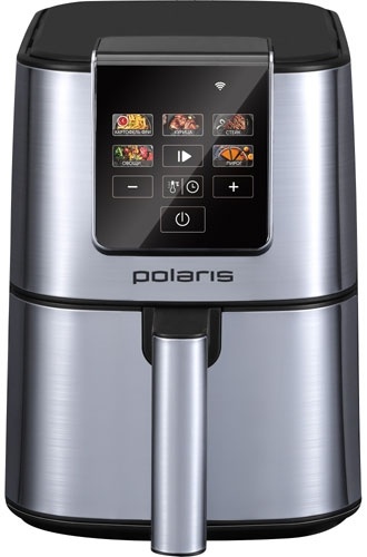 Аэрогриль Polaris Аэрогриль 3в1 Polaris PAF 4001 WIFI IQ Home 1500 Вт, серебряный фото 1