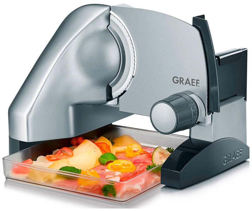 Ломтерезка Graef SKS 500 silber, 170 Вт, держатель Mini-slice фото 4