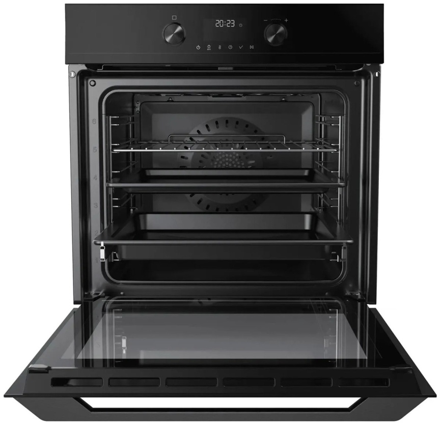 Электрический духовой шкаф Haier HOQ-K5AAN3GB 59 см, 72 л, гриль, черный фото 4