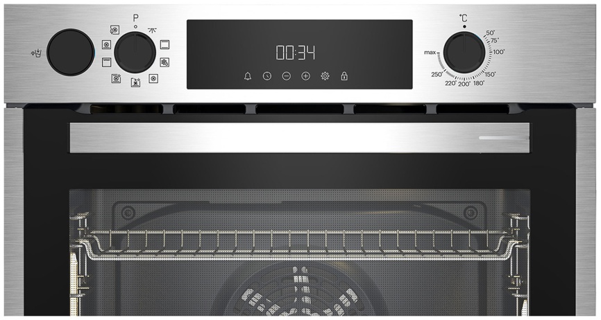 Электрический духовой шкаф Grundig GEBD11300X 59 см, 71 л гриль конвекция, серебристый фото 2