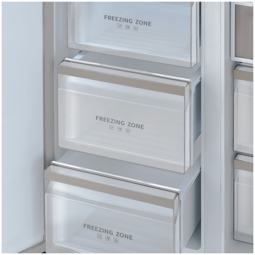 Холодильник Side-by-Side Tesler RSD-537BI MARBLE BEIGE фото 7