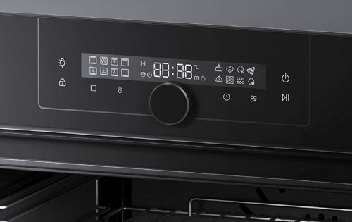 Электрический духовой шкаф Haier HOQ-F6QAN3GB 59 см, 72 л, гриль и конвекция, черный фото 3