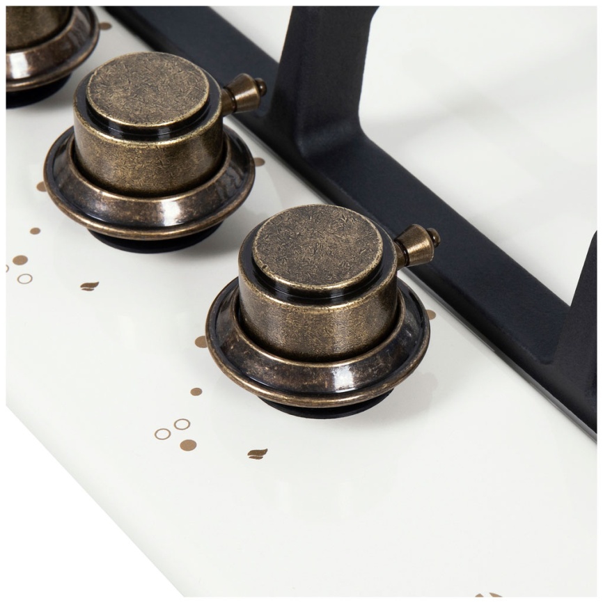 Газовая варочная панель Maunfeld EGHE.43.33 CBG.R/G 44 см, 3 конфорки электроподжиг газконтроль, белый фото 10