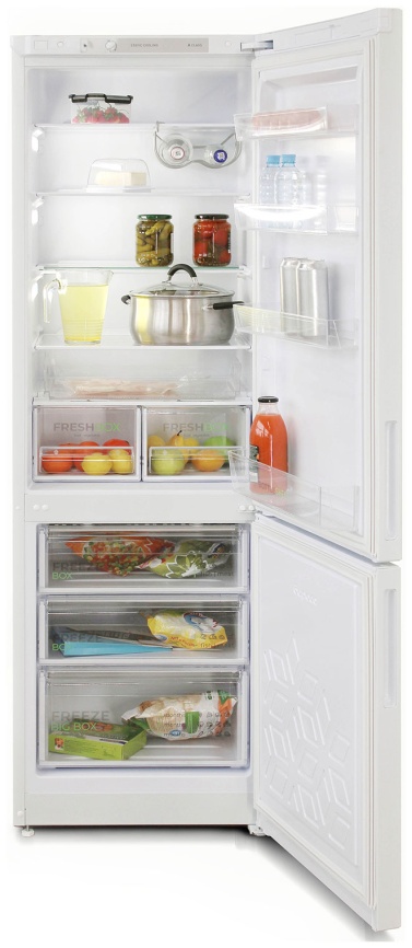 Двухкамерный холодильник Бирюса 6127, белый фото 3