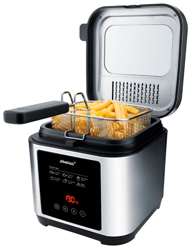 Фритюрница-фондю Steba DF 150 F, цифровой дисплей, нержавеющая сталь фото 4