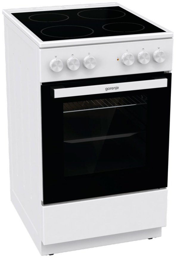 Электроплита Gorenje GEC5A12WG-B 50 см, 4 конфорки, белый фото 2