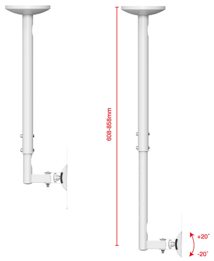 Кронштейн для телевизора UniTeki CD2101NW white фото 5