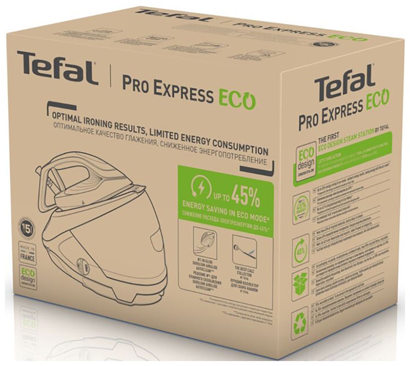Парогенератор Tefal Pro Express Eco GV9E22E0, 2200 Вт, вертикальное отпаривание фото 12