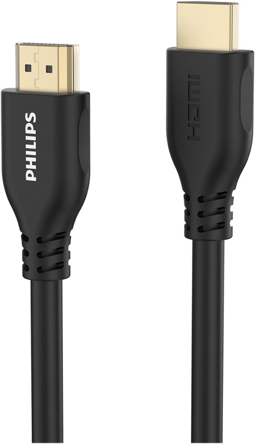 Кабель HDMI Philips 1.4 Gold plated PVC, HDMI:4Kx2K@30Hz, 32AWG, 6.0mm, 1.5 м, Black фото 3