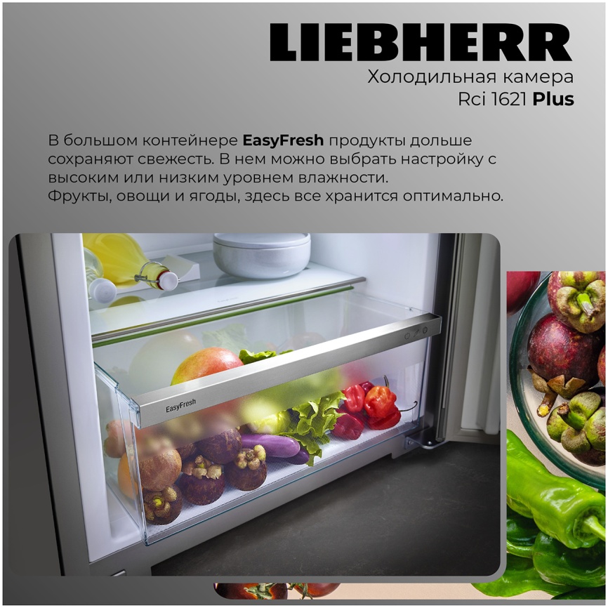 Однокамерный холодильник Liebherr Rci 1621-20 001, белый фото 4