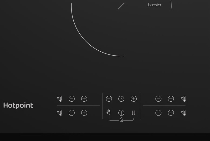 Электрическая варочная панель Hotpoint HB 2560S BF 59 см, 4 конфорки стеклокерамика, черный фото 2