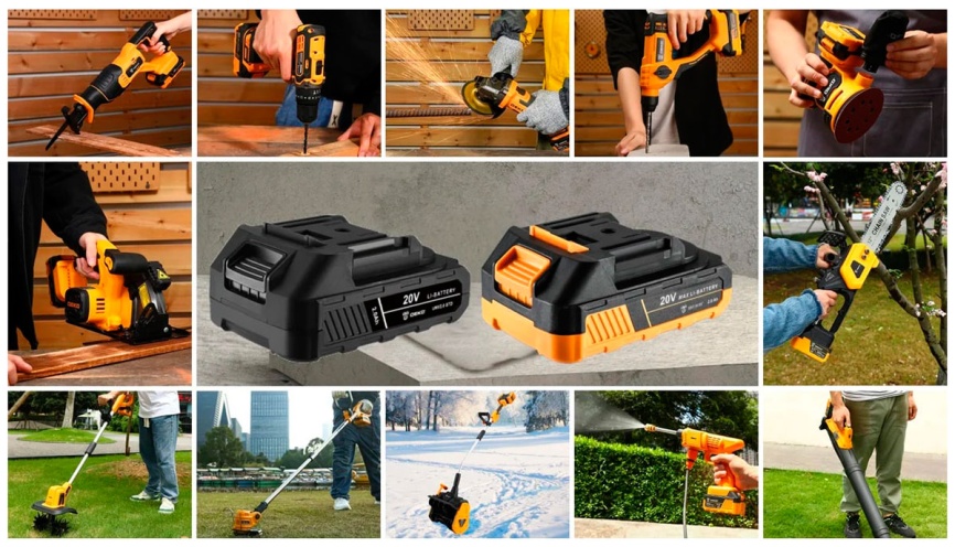 Винтоверт аккумуляторный ударный  Deko DKIS12-Li, с быстрозажимным патроном, 12В, 2*1.5 Ач, в кейсе, желто-черный фото 9