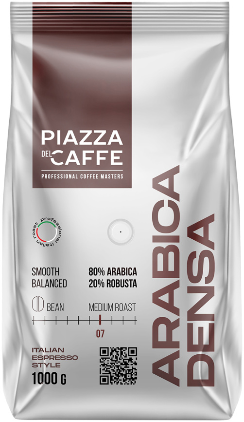Кофе зерновой Piazza del Caffe Arabica Densa 1кг фото 1