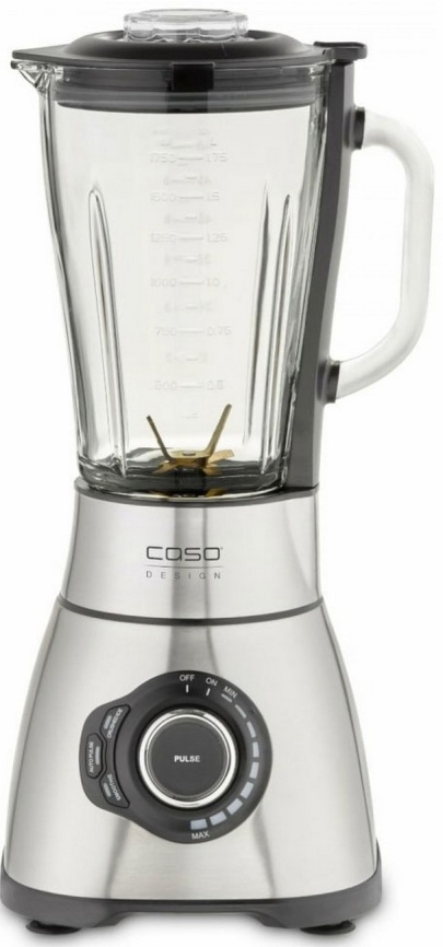 Блендер стационарный Caso B 1800, колка льда, импульсный режим, нержавеющая сталь фото 1