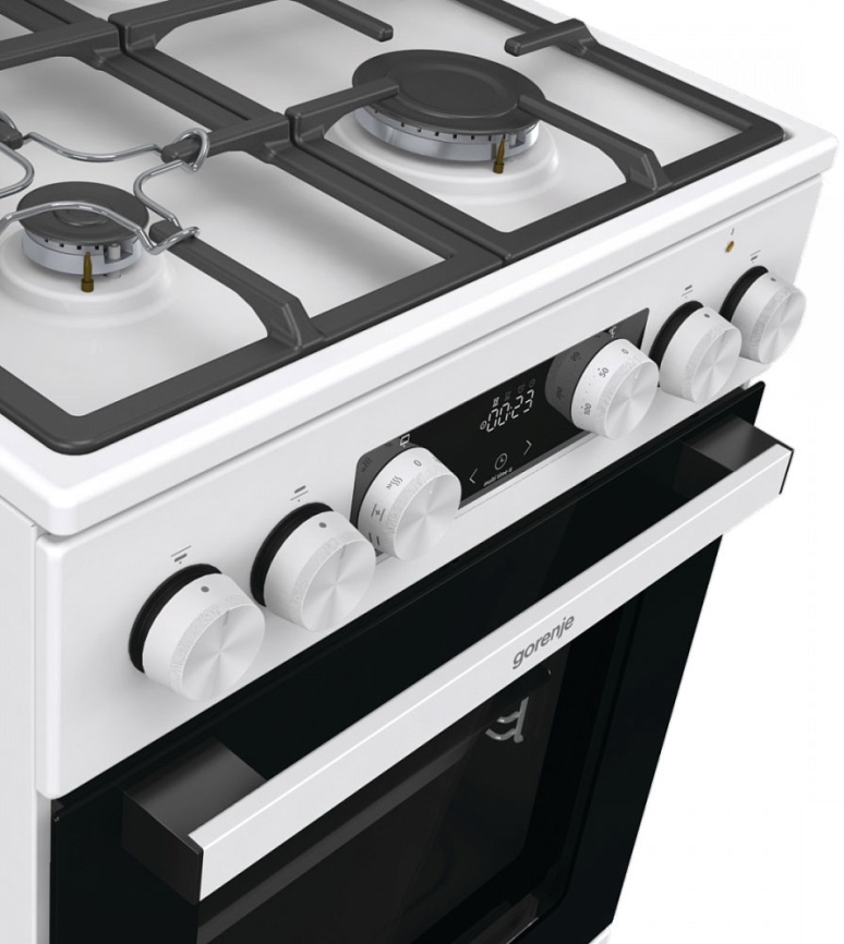 Комбинированная плита Gorenje GK5C42WF-B 4 конфорки, белый фото 9