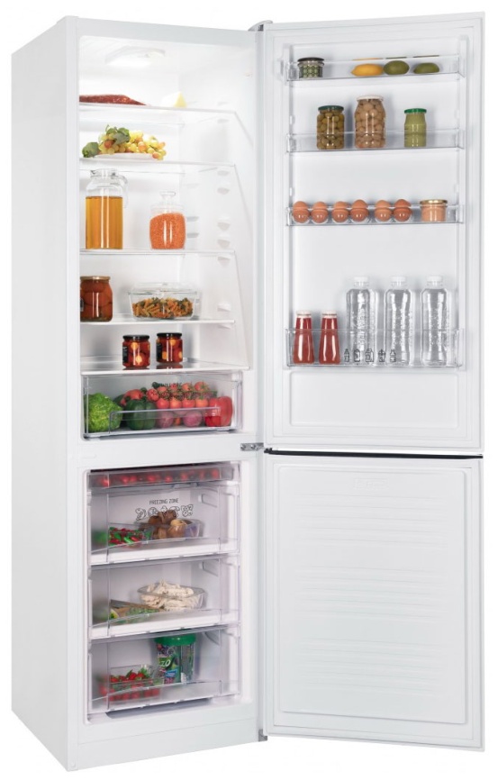 Двухкамерный холодильник NordFrost NRB 164 NF W No frost, белый фото 2