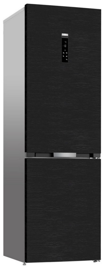 Двухкамерный холодильник Grundig GKPN66930LBW No frost, черный фото 1