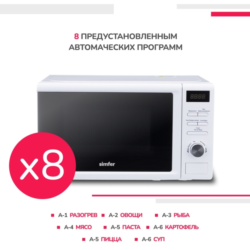 Микроволновая печь - СВЧ Simfer MD2250 фото 3