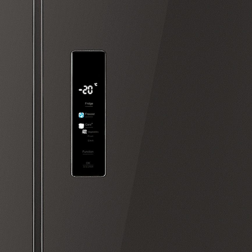 Многокамерный холодильник Maunfeld MFF183NFSBE No frost, черно-серый фото 11