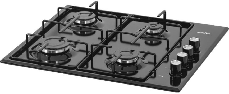 Газовая варочная панель Simfer H 60 Q 40 B 411 фото 2